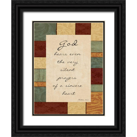 God Hears Black Ornate Wood Framed Art Print with Double Matting by Grey, Jace