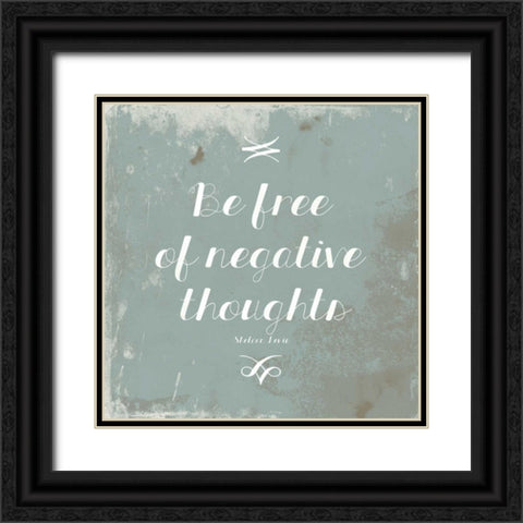 Negative Thoughts Black Ornate Wood Framed Art Print with Double Matting by Grey, Jace