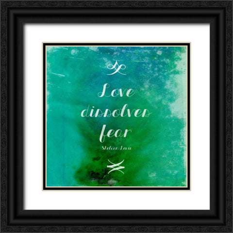 Love Black Ornate Wood Framed Art Print with Double Matting by Grey, Jace