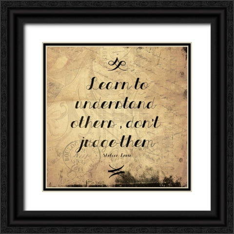 Learn Black Ornate Wood Framed Art Print with Double Matting by Grey, Jace