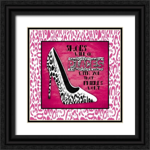 Places 2 Black Ornate Wood Framed Art Print with Double Matting by Grey, Jace