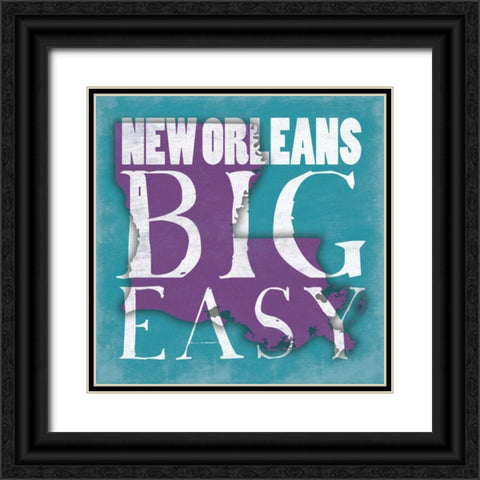 New  Orleans Black Ornate Wood Framed Art Print with Double Matting by Grey, Jace