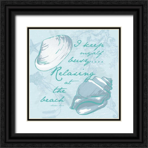 Relaxing Black Ornate Wood Framed Art Print with Double Matting by Grey, Jace