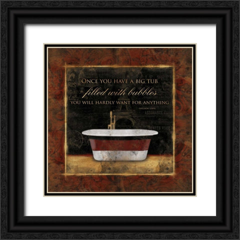 Big Tub Bordered Black Ornate Wood Framed Art Print with Double Matting by Grey, Jace