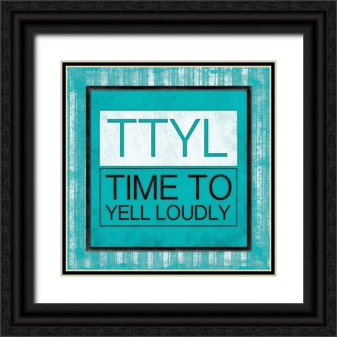 TTYL Bordered Black Ornate Wood Framed Art Print with Double Matting by Grey, Jace