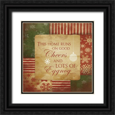 Cheers Black Ornate Wood Framed Art Print with Double Matting by Grey, Jace
