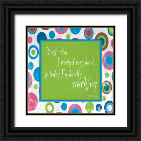 Working Black Ornate Wood Framed Art Print with Double Matting by Grey, Jace