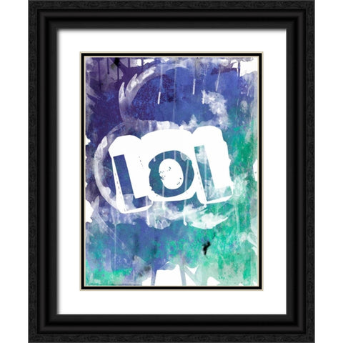 Watercolor LOL Black Ornate Wood Framed Art Print with Double Matting by Grey, Jace