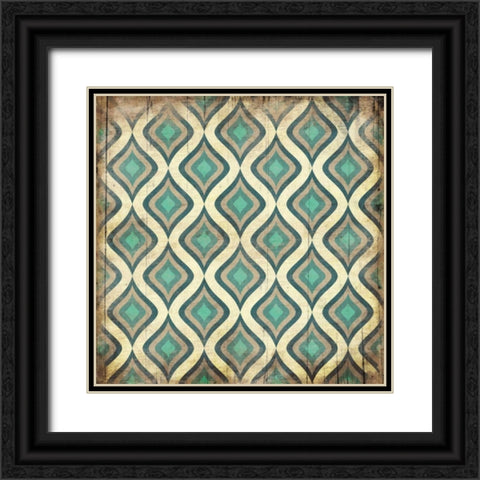 Pattern1 Black Ornate Wood Framed Art Print with Double Matting by Grey, Jace
