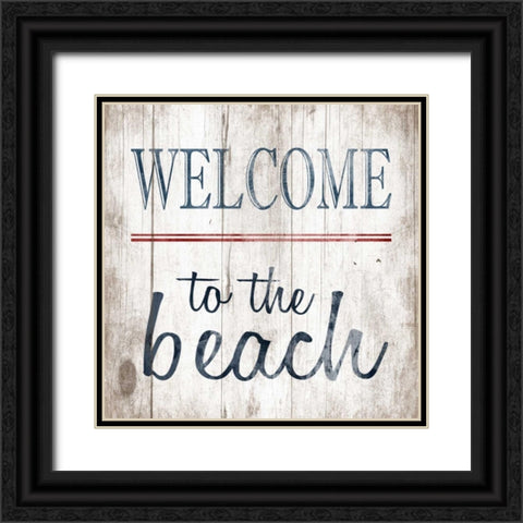 Welcome no arrow Black Ornate Wood Framed Art Print with Double Matting by Grey, Jace