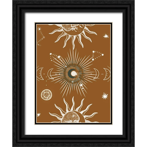 Moon Equinox Black Ornate Wood Framed Art Print with Double Matting by Keith, Jesse