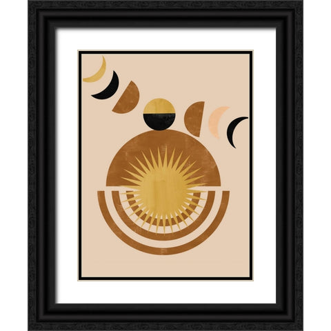 Morganite Sunrise Black Ornate Wood Framed Art Print with Double Matting by Keith, Jesse