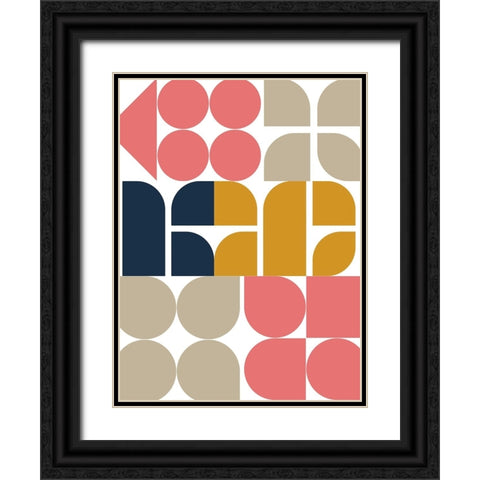 Middle Pop Black Ornate Wood Framed Art Print with Double Matting by Keith, Jesse