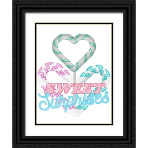 Sweet Surprises Black Ornate Wood Framed Art Print with Double Matting by Keith, Jesse