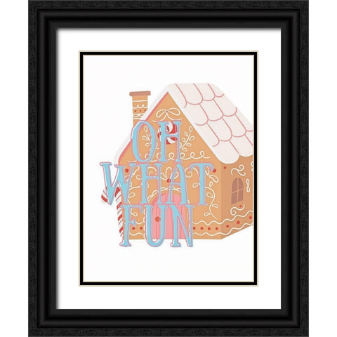 What Fun House Black Ornate Wood Framed Art Print with Double Matting by Keith, Jesse
