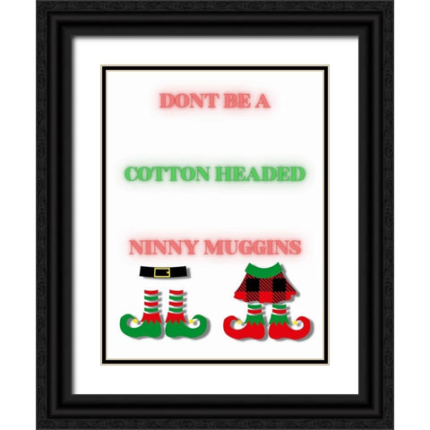 Ninny Muggins Black Ornate Wood Framed Art Print with Double Matting by Keith, Jesse