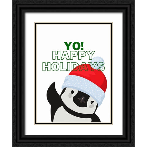YO Black Ornate Wood Framed Art Print with Double Matting by Keith, Jesse