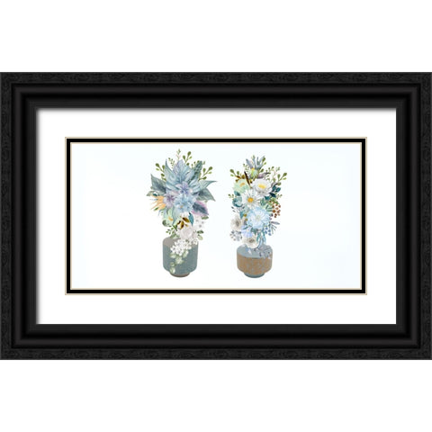 Spiritual Bloom 1 Black Ornate Wood Framed Art Print with Double Matting by Keith, Jesse