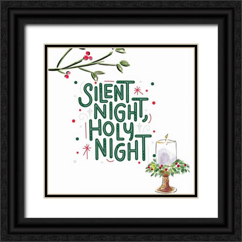 Holy Night Black Ornate Wood Framed Art Print with Double Matting by Keith, Jesse