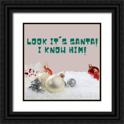 I Know Him Black Ornate Wood Framed Art Print with Double Matting by Keith, Jesse