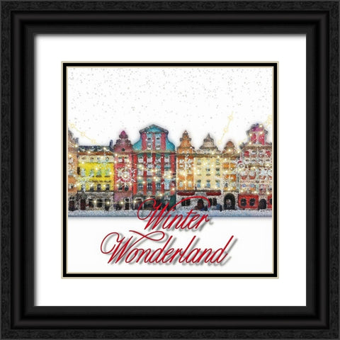 Winter Wonderland Black Ornate Wood Framed Art Print with Double Matting by Keith, Jesse