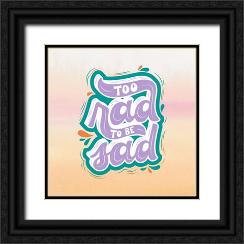 Too Rad Black Ornate Wood Framed Art Print with Double Matting by Keith, Jesse