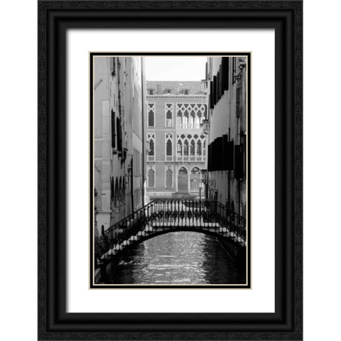 Cinque calli di Venezia 1 Black Ornate Wood Framed Art Print with Double Matting by Grey, Jace