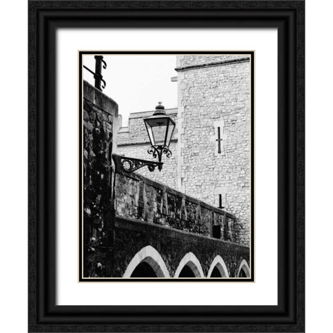 London Travels Black Ornate Wood Framed Art Print with Double Matting by Grey, Jace