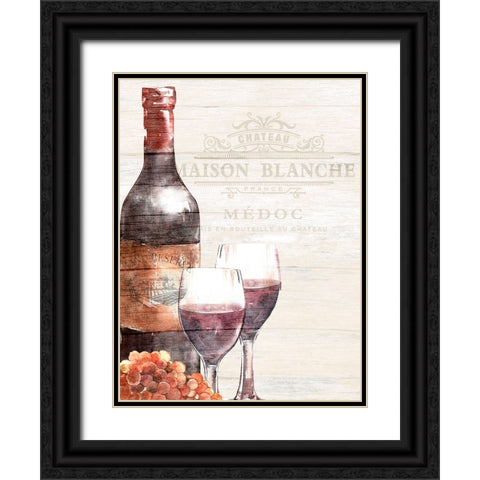 Chateau 1 Black Ornate Wood Framed Art Print with Double Matting by Allen, Kimberly