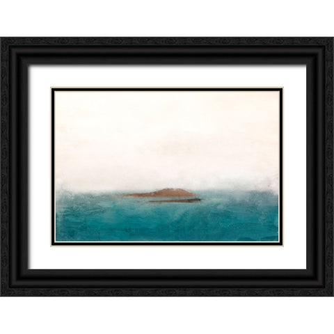 Lost Island Black Ornate Wood Framed Art Print with Double Matting by Allen, Kimberly