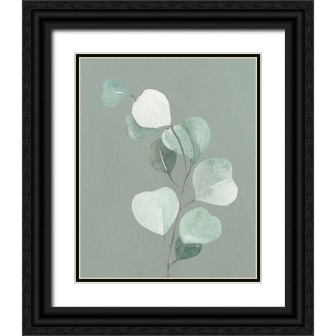 Soft Greens 2 Black Ornate Wood Framed Art Print with Double Matting by Allen, Kimberly
