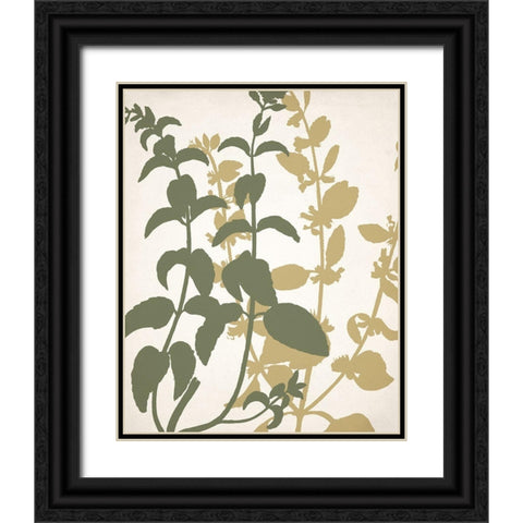 Botanical Spread 2 Black Ornate Wood Framed Art Print with Double Matting by Allen, Kimberly