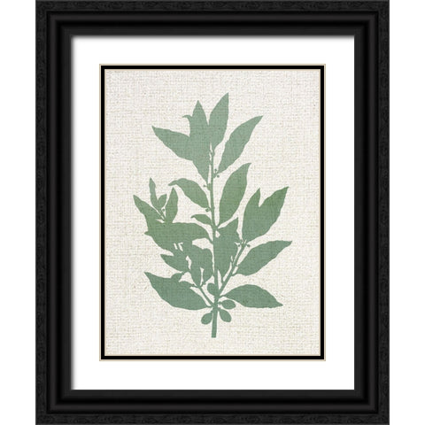 Linen Branches 1 Black Ornate Wood Framed Art Print with Double Matting by Allen, Kimberly