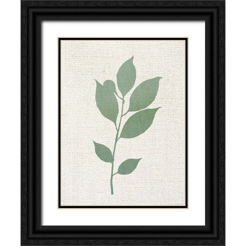 Linen Branches 2 Black Ornate Wood Framed Art Print with Double Matting by Allen, Kimberly