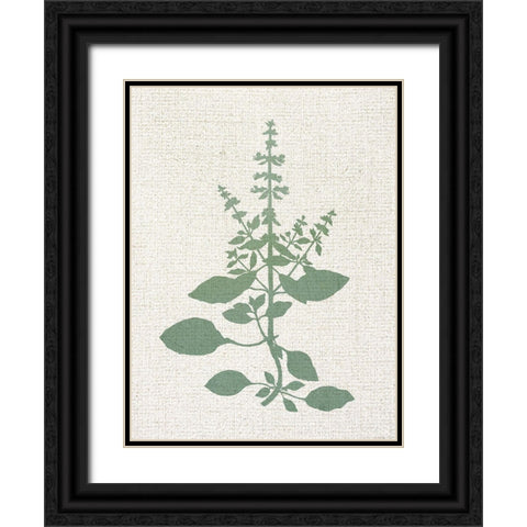 Linen Branches 3 Black Ornate Wood Framed Art Print with Double Matting by Allen, Kimberly