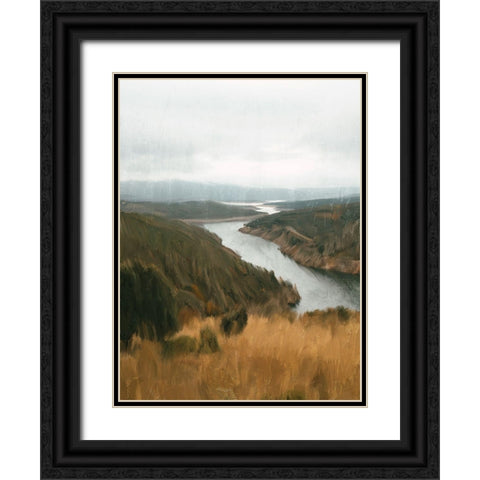 Crest Black Ornate Wood Framed Art Print with Double Matting by Allen, Kimberly