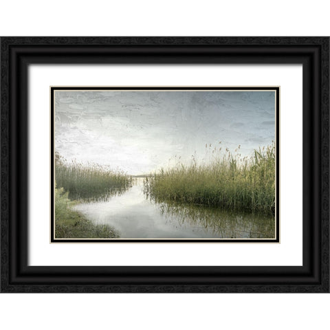 Marsh Black Ornate Wood Framed Art Print with Double Matting by Allen, Kimberly