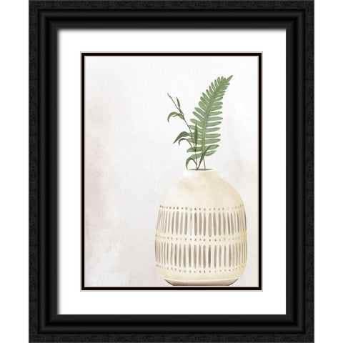 Stone Vase 3 Black Ornate Wood Framed Art Print with Double Matting by Allen, Kimberly