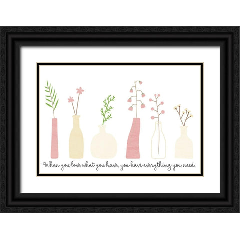 When You Love Black Ornate Wood Framed Art Print with Double Matting by Allen, Kimberly