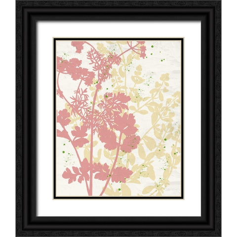 Spring Silhouette 1 Black Ornate Wood Framed Art Print with Double Matting by Allen, Kimberly