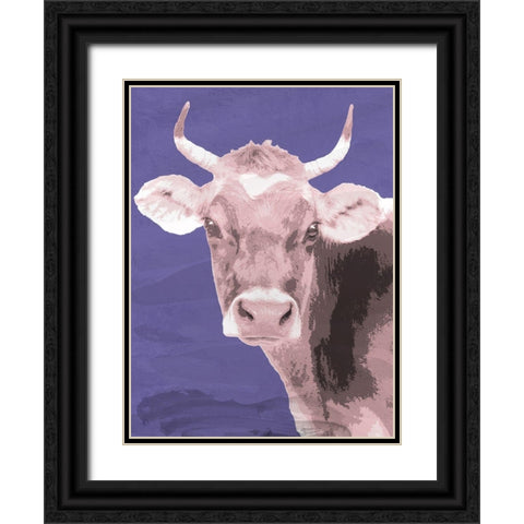 Brown Jersey Black Ornate Wood Framed Art Print with Double Matting by Allen, Kimberly