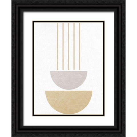 Textured Mid 1 Black Ornate Wood Framed Art Print with Double Matting by Allen, Kimberly