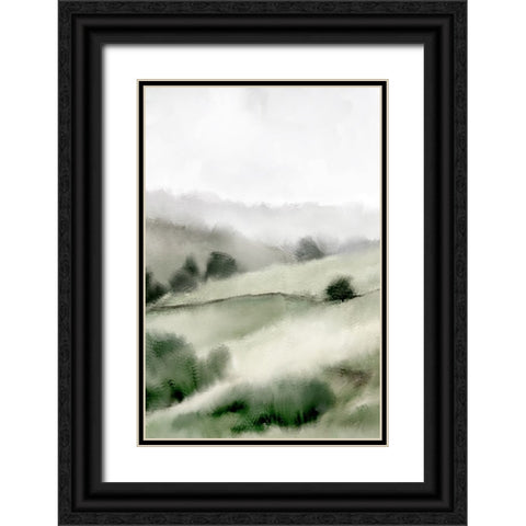Hillside Black Ornate Wood Framed Art Print with Double Matting by Allen, Kimberly