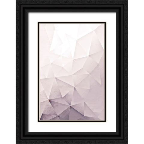 Blush Pink Black Ornate Wood Framed Art Print with Double Matting by Allen, Kimberly