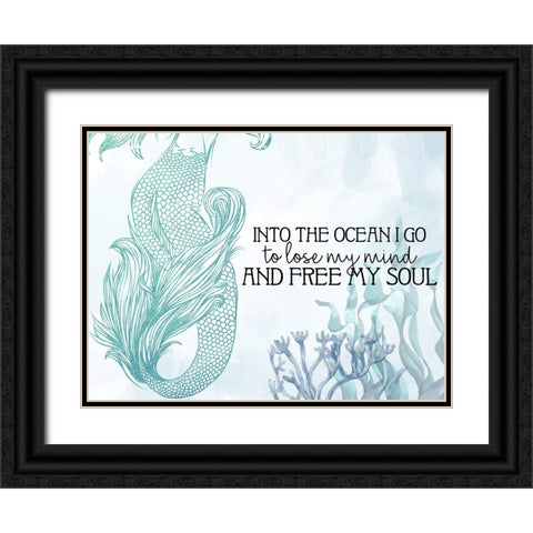 Into The Ocean Black Ornate Wood Framed Art Print with Double Matting by Allen, Kimberly