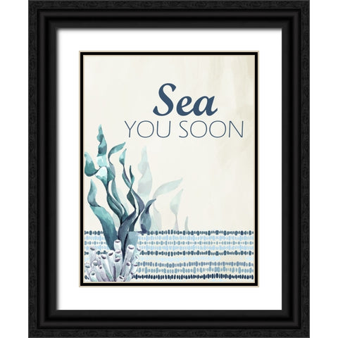 Sea You Black Ornate Wood Framed Art Print with Double Matting by Allen, Kimberly