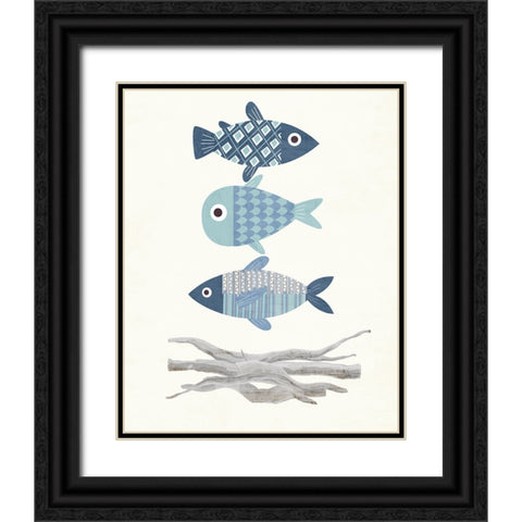 Stacked 2 Black Ornate Wood Framed Art Print with Double Matting by Allen, Kimberly