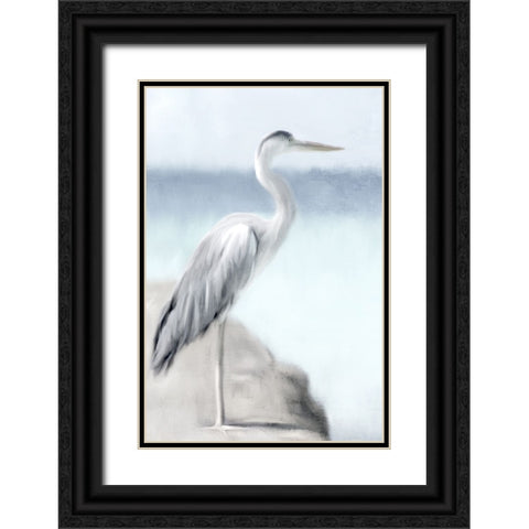 Herons View Black Ornate Wood Framed Art Print with Double Matting by Allen, Kimberly