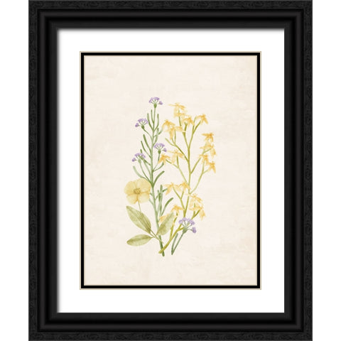Wildflowers 1 Black Ornate Wood Framed Art Print with Double Matting by Allen, Kimberly