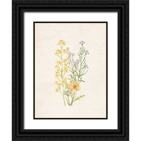 Wildflowers 2 Black Ornate Wood Framed Art Print with Double Matting by Allen, Kimberly